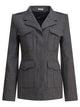 Alexander Mcqueen Grey Wool Jacket