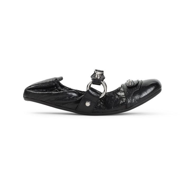 Balenciaga City Leather Ballet Flats