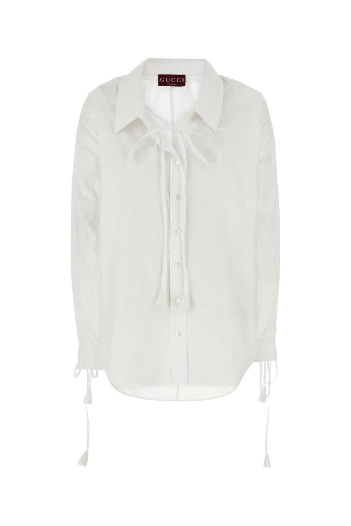 Gucci White Cotton Shirt