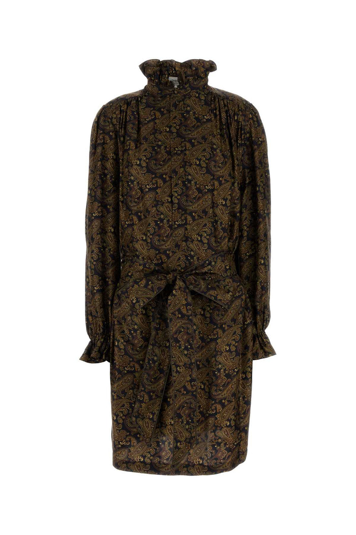 Saint Laurent Printed Twill Dress