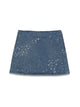 Versace Glitter Denim Skirt