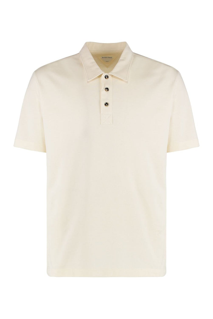 Bottega Veneta Fine Cotton Piqué Jersey Polo