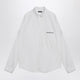 Balenciaga White Uniform Merch Button-Down Shirt