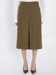 Saint Laurent  Checked Wool Culotte Skirt