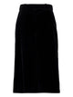 Saint Laurent  Velours Vintage Cotton Midi Skirt