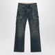 Balenciaga  Blue Cargo Regular Jeans With A Faded Effect