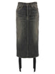 Balenciaga 'Lace Up' Denim Skirt