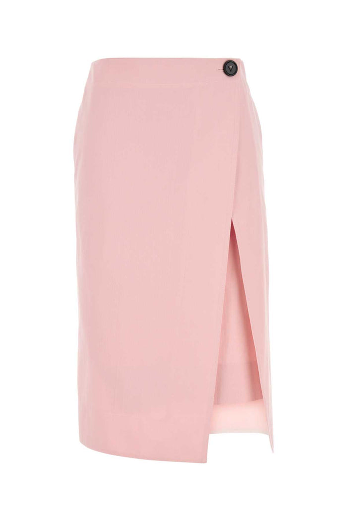 Bottega Veneta Cotton Wrap Skirt