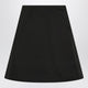Alexander Mcqueen Flared Black Skirt In Silk Blend