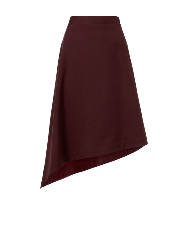 Bottega Veneta Grape Wool Skirt