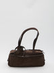 Balenciaga Bowling Bag Carrie Small In Suede Leather