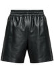 Gucci Black Lambskin Shorts