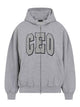 Balenciaga Small Fit Zip-Up Sweatshirt