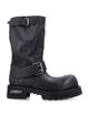 Balenciaga Black Buckle Fastening Ridged Shoes