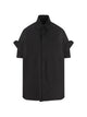 Balenciaga Black Tonal Embroidery Button Sweater