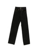 Saint Laurent Black V-Waist Long Baggy Jeans