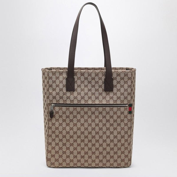 Gucci Men Brown Leather Bag