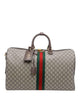 Gucci Beige And Brown  Savoy Duffle Bag