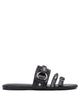 Balenciaga Leather Black Sandals