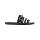 Balenciaga Black Leather City Slippers