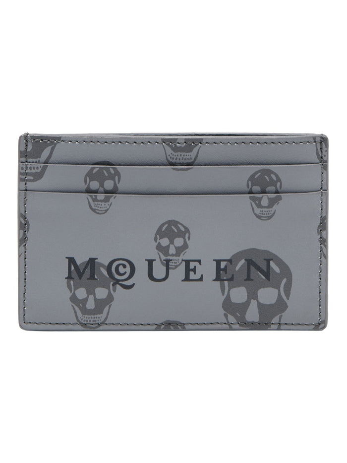 Alexander Mcqueen Grey Cotton Wallet