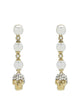 Alexander Mcqueen Skull And Pearl Earrings