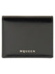 Alexander Mcqueen Black Calf Skin Wallets