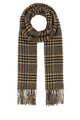 Saint Laurent Black Beige Check Scarf