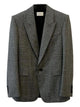 Saint Laurent Plaid Single-Breasted Blazer