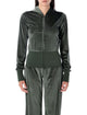 Balenciaga Bistretch Velvet Zip-Up Hoodie
