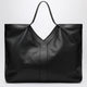 Saint Laurent Maxi Y Tote Bag Black Pebbled Leather