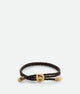 Bottega Veneta Brown Braided Leather Silver Accessory