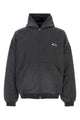 Balenciaga Black Padded Hooded Zip Jacket