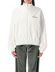 Balenciaga Womens Back Track Jacket In White Technical Polyester