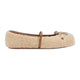 Gucci Beige Shearling Ballerinas