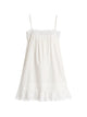 Saint Laurent Embroidered Cotton Mini Dress