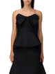 Alexander Mcqueen Bow-Accented Peplum Blouse