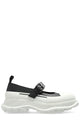Alexander Mcqueen Two-Tone Leather And Rubber Ballerinas