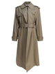 Alexander Mcqueen Beige Cotton Trench