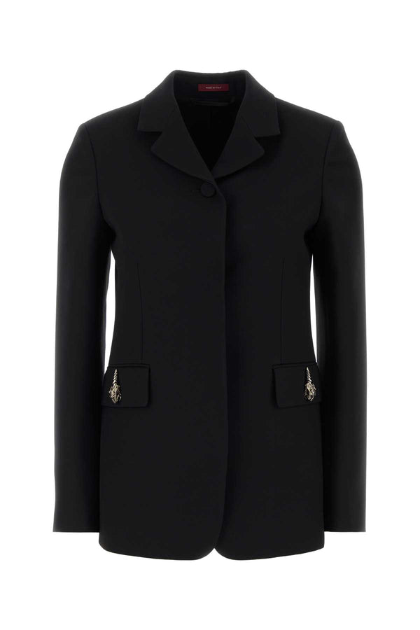 Gucci Black Cady Blazer