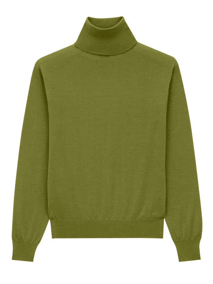 Saint Laurent Turtleneck Pullover In Cashmere, Wool And Silk