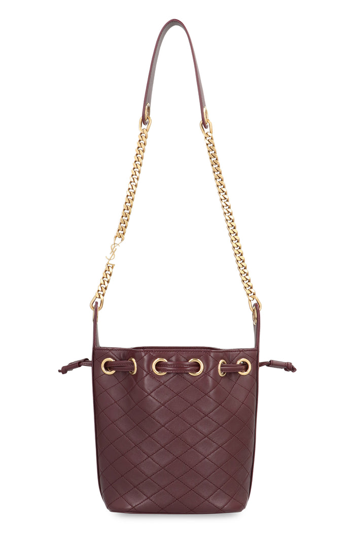 Saint Laurent Cassandre Leather Bucket Bag
