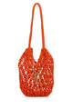 Saint Laurent Orange Crochet Bucket Bag