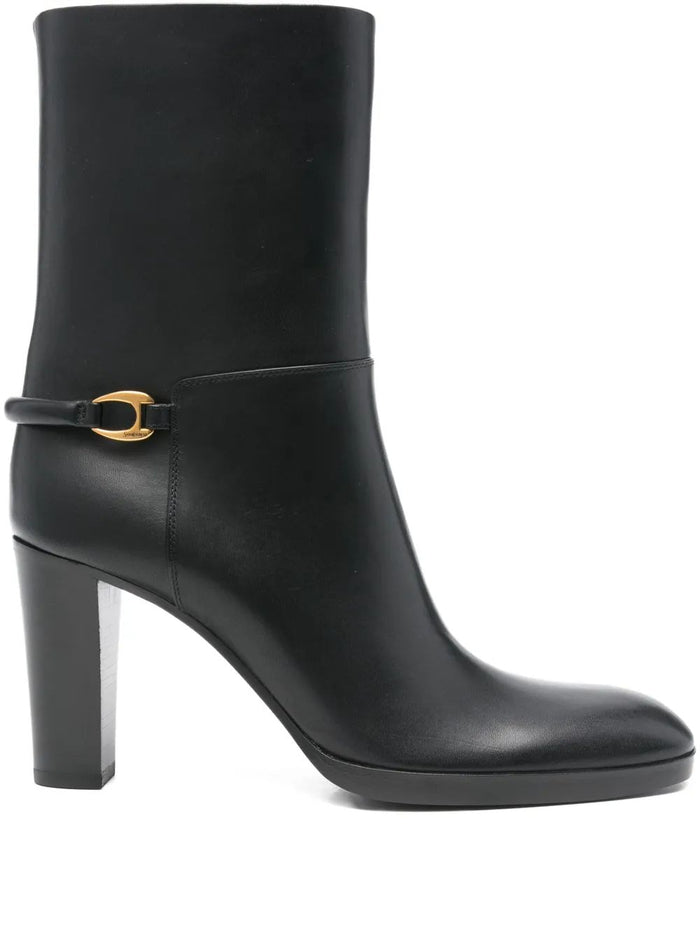 Saint Laurent 90Mm Buckle Detail Boots