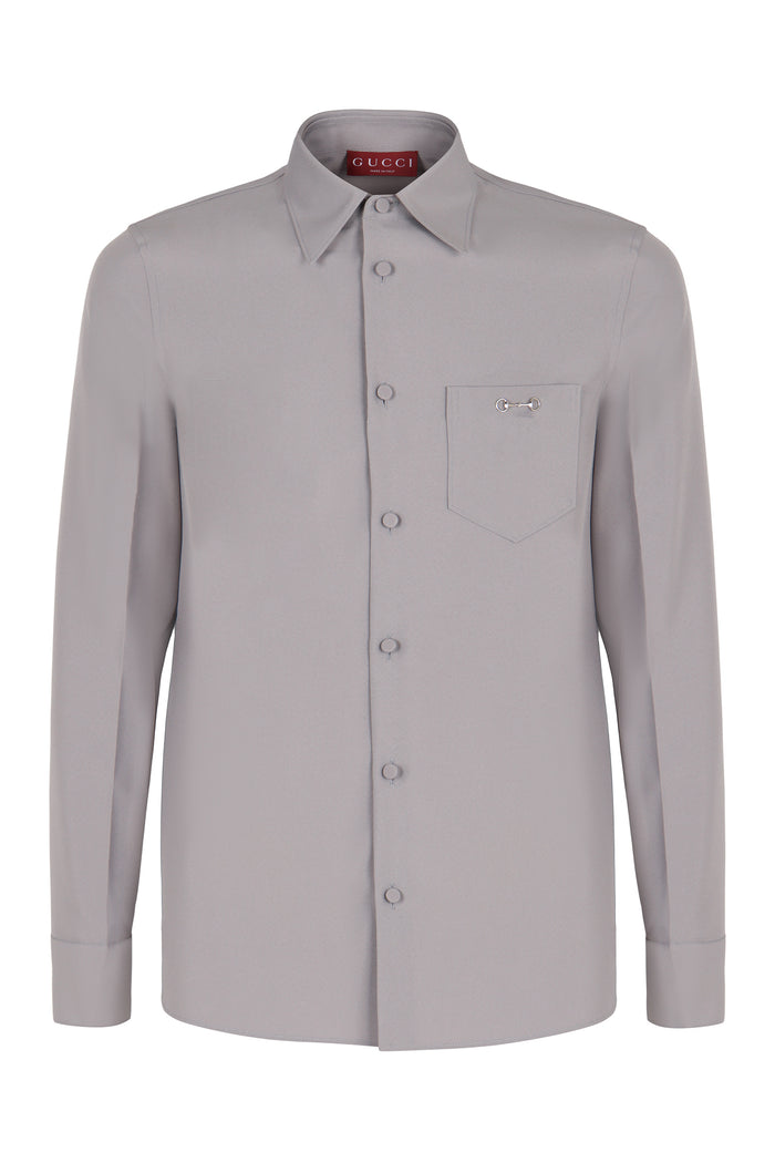 Gucci Technical Panama Shirt With Clamp