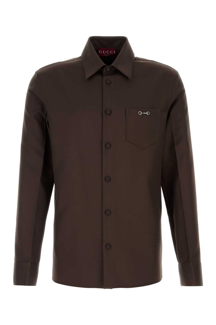 Gucci Polyester Twill Shirt With Clamp