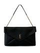 Saint Laurent Cassandre Xxl Envelope Pouch On Chain In Lambskin