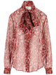 Saint Laurent Printed Silk Shirt