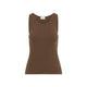 Saint Laurent Cognac Cassandre Tank Top