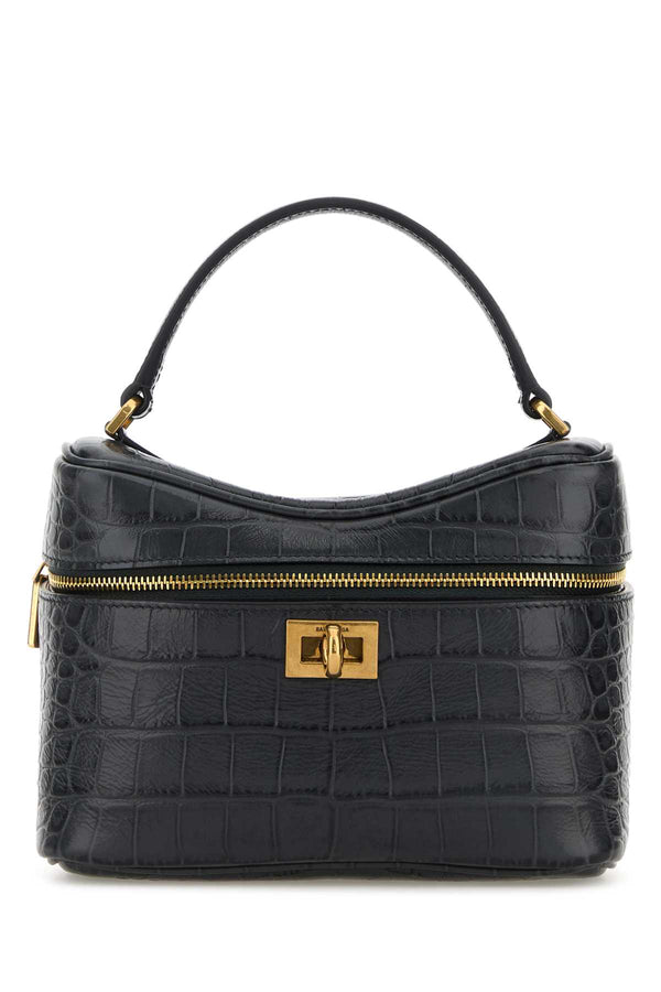 Balenciaga Denim Blue Leather Rodeo Handbag